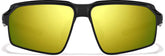 Black Zunnies - Rectangle Wrap-Around Sunglasses #1010121