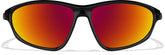 Black Zunnies -Wrap-Around Sports Sunglasses #1012921