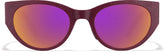Red Speckle Zunnies - Sports Cat-Eye Sunglasses #1013318