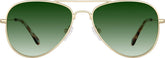 Gold Aviator Sunglasses #1127514