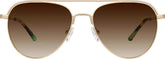 Gold Aviator Sunglasses #1128914