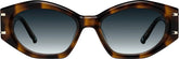 Tortoiseshell Geometric Sunglasses #116525