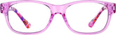 Pink Kids' Rectangle Glasses #124819