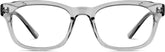 Smoke Rectangle Glasses #125012