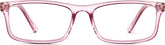 Pink Rectangle Glasses #125417