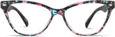 Pattern Cat-Eye Glasses #129849