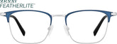Blue Browline Glasses #1302016