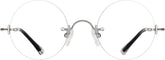 Silver Rimless Glasses #1302911
