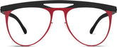 Crimson Aviator Glasses #159918