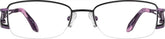 Purple Half-Rim Glasses #167321