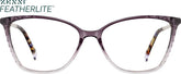 Purple Cat-eye Glasses #1914427