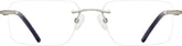 Silver Customizable Stylish Twist Glasses #1916011
