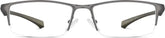 Gray Rectangle Glasses #195312