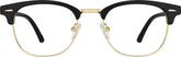 Black Bravo Browline Glasses #195421