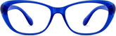 Electric Blue Oval Glasses #2016716