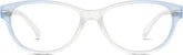 Blue Frost Oval Glasses #2017116