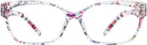 Floral Rectangle Glasses #2018723