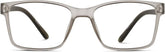 Smoke Rectangle Glasses #2018812