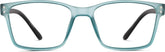 Blue Rectangle Glasses #2018816
