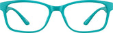 Teal Rectangle Glasses #2018924