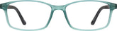 Teal Rectangle Glasses #2019616