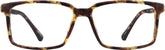 Tortoiseshell Rectangle Glasses #2020025