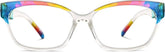 Rainbow Rectangle Glasses #2023729