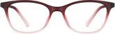 Wine/Rose Ombre Cat-Eye Glasses #2023918