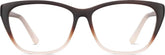 Mocha Rectangle Glasses #2027115