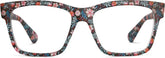 Floral Square Glasses #2027229