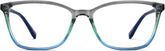 Deep Sea Rectangle Glasses #2027616