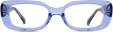 Purple Rectangle Glasses #2036317