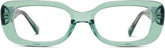 Green Rectangle Glasses #2036324