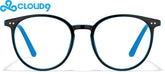 Black and Blue Cloud9 Lifestyle Round Eyeglasses #2049621