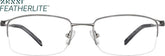 Gray Rectangle Glasses #213412
