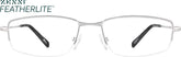 Silver Rectangle Glasses #219711