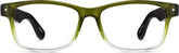 Olive Rectangle Glasses #228434