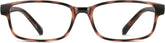 Tortoiseshell Rectangle Glasses #238625