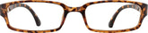 Tortoiseshell Rectangle Glasses #239625