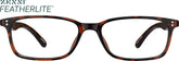 Tortoiseshell Rectangle Glasses #246525