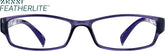 Purple Rectangle Glasses #257736