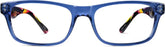 Blue Rectangle Glasses #278216