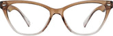 Brown Cat-Eye Glasses #283615