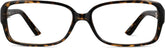 Tortoiseshell Rectangle Glasses #286625