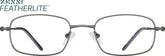 Gray Rectangle Glasses #316412