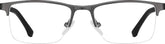 Gray Rectangle Glasses #3210712