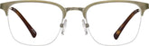 Gold Browline Glasses #3213914