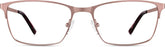 Rose Gold Rectangle Glasses #3217219