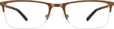 Copper Rectangle Glasses #3217315