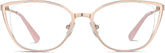 Rose Gold Cat-Eye Glasses #3219519